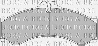 BORG & BECK bbp1589 -  Комплект тормозных колодок, дисковый тормоз